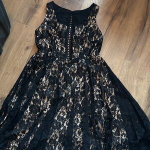 Lane Bryant Black Lace Dress